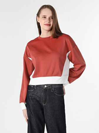 Regular Fit Turuncu Kadın Sweatshirt