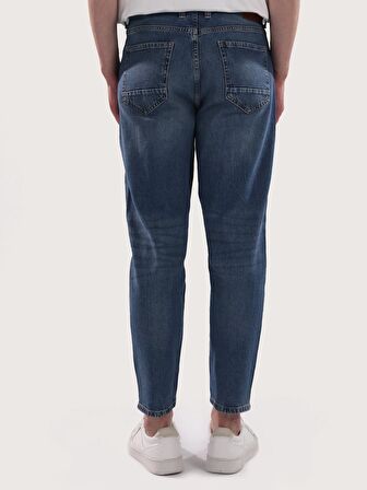 058 Otto Loose Tapered Fit Düz Paça Mavi Erkek Jean Pantolon Cl1062423