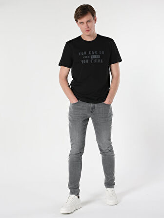 Siyah Erkek Tshirt K.kol