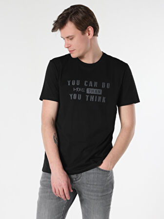 Siyah Erkek Tshirt K.kol