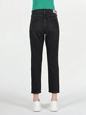 891 Maya Slim Fit Orta Bel Daralan Paça Siyah Kadın Jean Pantolon Cl1062508