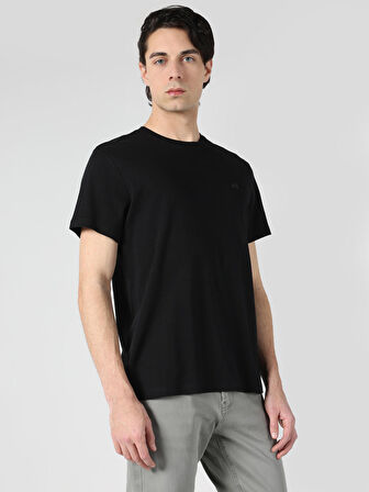 Siyah Erkek Tshirt K.kol