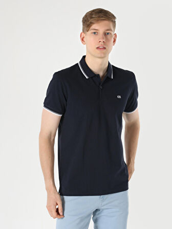 Lacivert Erkek Polo K.kol