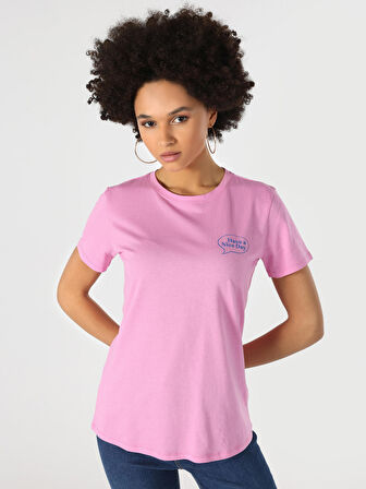 Pembe Kadın Tshirt K.kol
