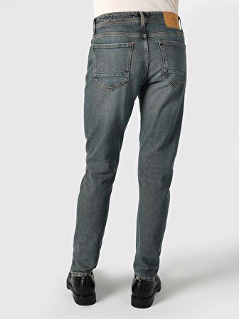 041 Danny Slim Fit Düşük Bel Düz Paça Mavi Erkek Jean Pantolon Cl1063483