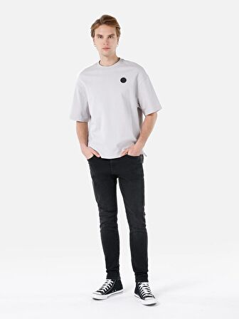 041 Danny Slim Fit Düşük Bel Dar Paça Siyah Erkek Jean Pantolon Cl1063847