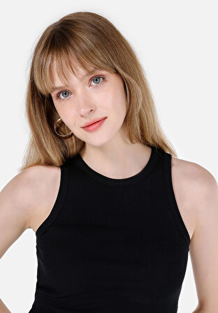 Slim Fit   Kadın Siyah Atlet Cl1064021