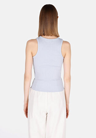Slim Fit   Kadın Mavi Atlet Cl1064021