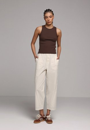 Slim Fit   Kadın Kahverengi Atlet