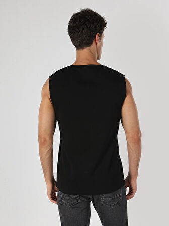 Regular Fit   Erkek Siyah Atlet