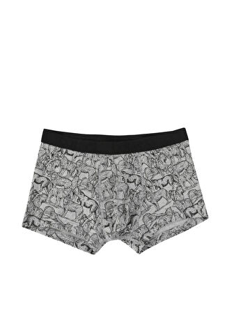 Desenli Gri Erkek İç Giyim