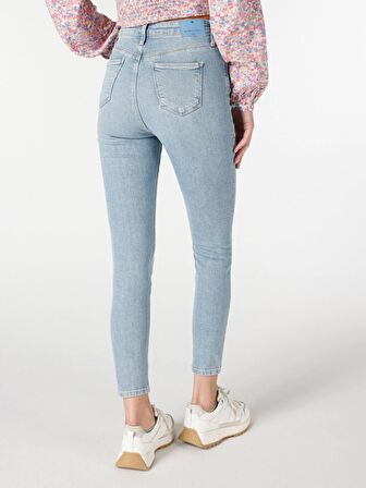 760 Diana Super Slim Fit Yüksek Bel Dar Paça Mavi Kadın Jean Pantolon Cl1064314