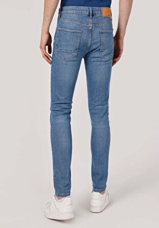 Skinny Fit   Erkek İndigo Jean Pantolon
