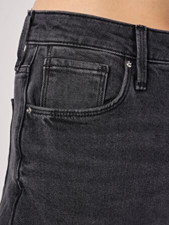 891 Maya Slim Fit Normal Bel Dar Paça Gri Kadın Jean Pantolon Cl1064398