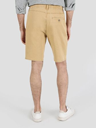 Chino Fit Orta Bel Camel Erkek Şort Cl1064429