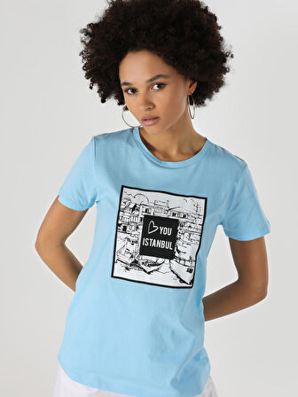 Mavi Kadın Tshirt K.kol