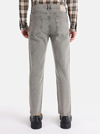 Regular Fit Orta Bel Düz Paça Yeşil Erkek Pantolon