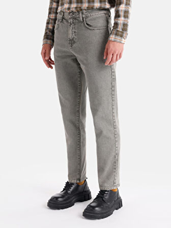 Regular Fit Orta Bel Düz Paça Yeşil Erkek Pantolon