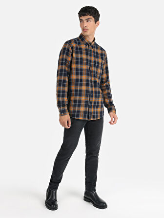 Lacivert Erkek Gömlek U.kol