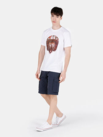 Beyaz Erkek Tshirt K.kol