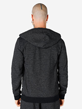 Slim Fit Kapüşonlu Antrasit Erkek Sweatshirt