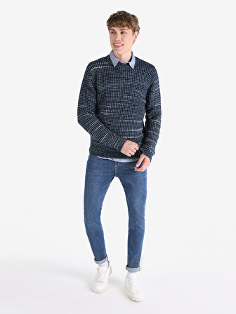 Lacivert Erkek Kazak