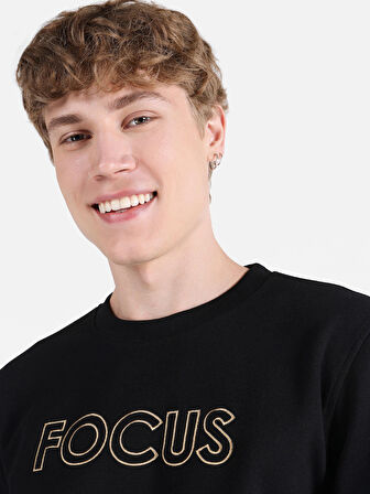 Siyah Erkek Sweatshirt