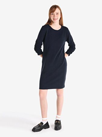 Dar Kesim Lacivert Kadın Elbise Cl1065136