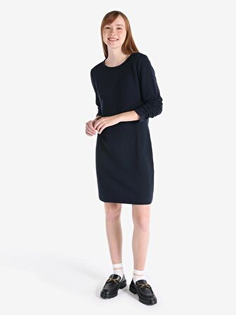 Dar Kesim Lacivert Kadın Elbise Cl1065136