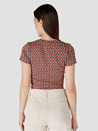 Çok Renkli Kadın Tshirt K.kol