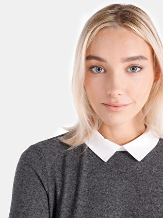 Regular Fit Antrasit Kadın Elbise