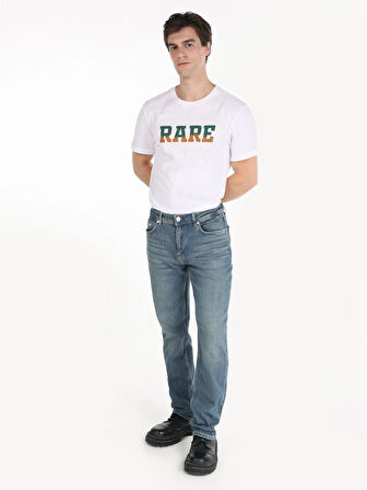 045 David Regular Fit Normal Bel Düz Paça Mavi Erkek Pantolon Cl1065325