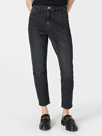Rahat Kesim Normal Bel Siyah Kadın Jean Pantolon Cl1065453