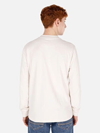 Beyaz Erkek Tshirt U.kol