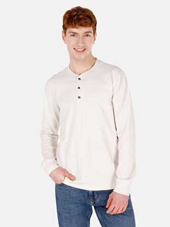 Beyaz Erkek Tshirt U.kol
