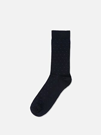 Puantiyeli Lacivert Erkek Çorap Cl1066035