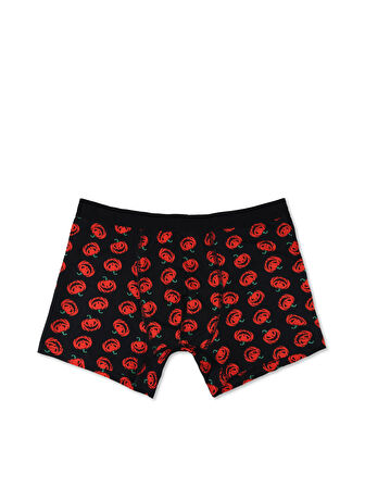 Baskılı Siyah Erkek İç Giyim