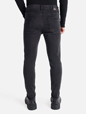 035 Ryan Süper Slim Fit Yüksek Bel Dar Paça Siyah Erkek Pantolon Cl1066243