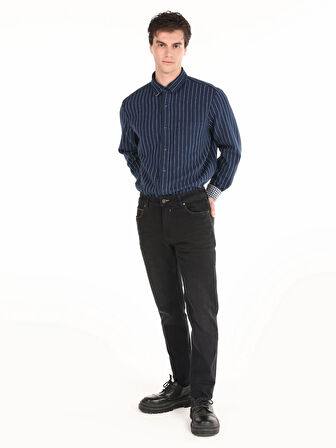 044 Karl Regular Fit Düşük Bel Düz Paça Denım Erkek Pantolon Cl1066315