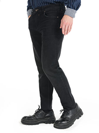 044 Karl Regular Fit Düşük Bel Düz Paça Denım Erkek Pantolon Cl1066315