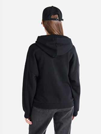 Siyah Kadın Sweatshirt