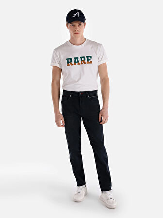044 Karl Düz Fit Düşük Bel Düz Paça Koyu Mavi Erkek Pantolon Cl1066338