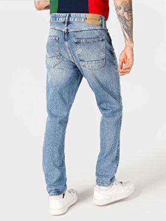 067 Jack Regular Fit Orta Bel Düz Paça Mavi Erkek Jean Pantolon Cl1066359