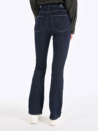 797 Adel Slim Fit Boru Paça Mavi Kadın Pantolon Cl1066396