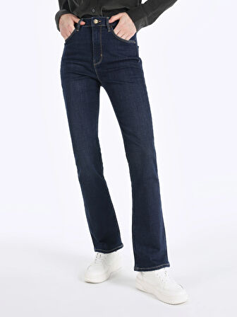 797 Adel Slim Fit Boru Paça Mavi Kadın Pantolon Cl1066396