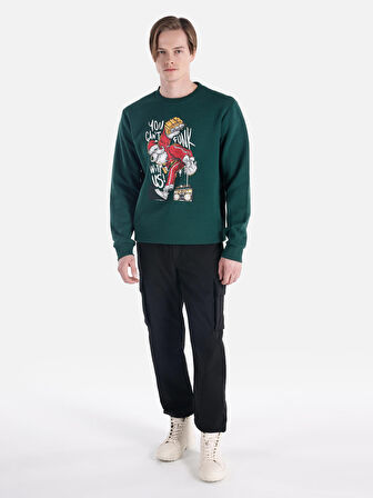 Yeşil Erkek Sweatshirt