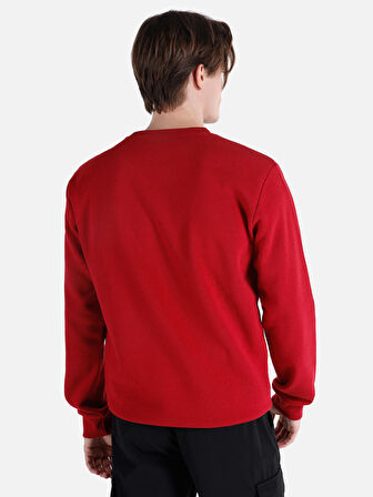 Kırmızı Erkek Sweatshirt
