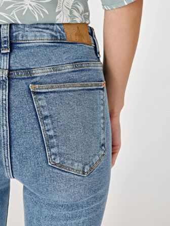 771 Emery Normal Kesim Normal Bel Geniş Paça Mavi Kadın Pantolon Cl1066480