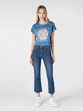771 Emery Normal Kesim Normal Bel Geniş Paça Jean Kadın Pantolon Cl1066481
