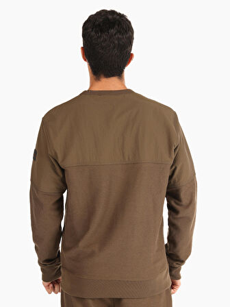 Regular Fit Yeşil Erkek Sweatshirt
